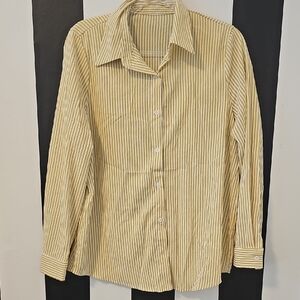 Striped Button-Up Shirt